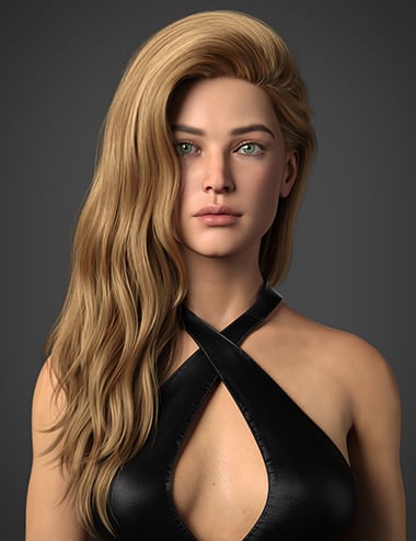 Adena Hair for Genesis 8 and 8.1 Female by: WindField, 3D Models by Daz 3D