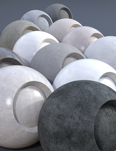 Concrete II - Iray Shaders by: Dimidrol, 3D Models by Daz 3D