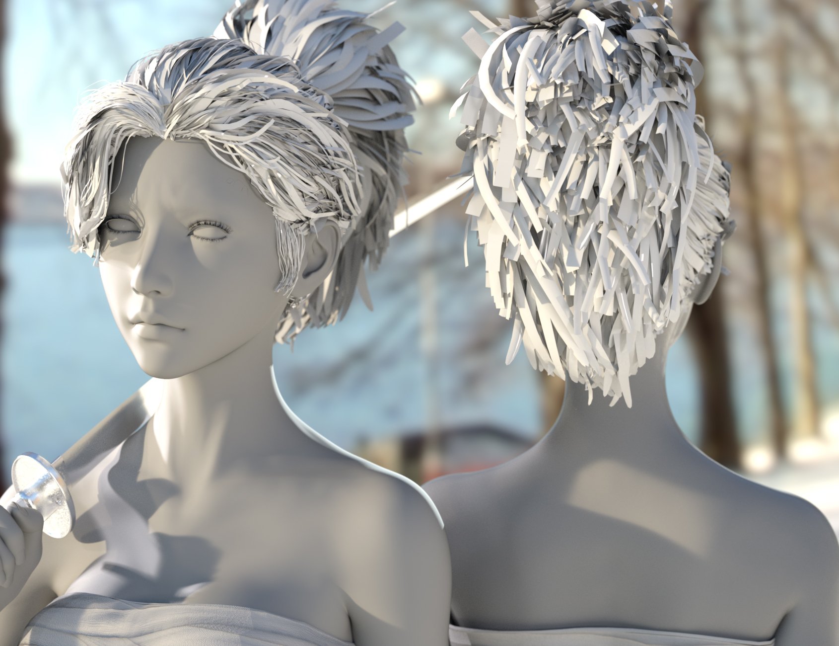 Lycoris and Lycoris Hair for Genesis 8.1 Female by: Crocodile Liu, 3D Models by Daz 3D