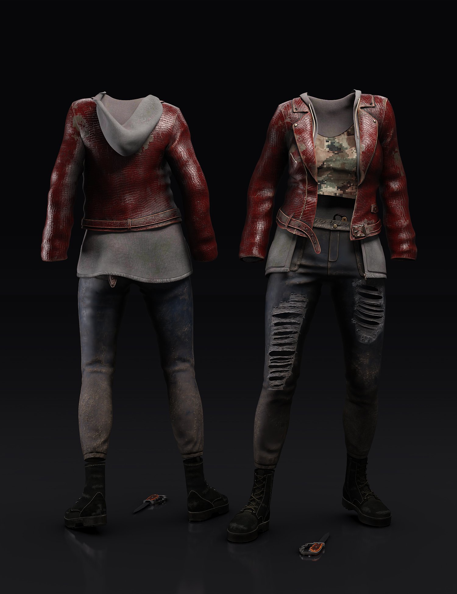 Survival Instinct Outfit for Genesis 8 and 8.1 Females | Daz 3D