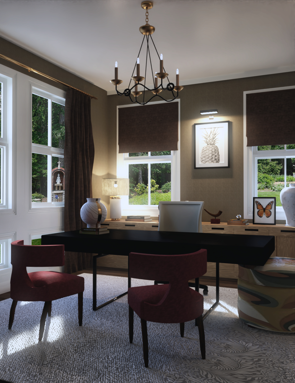 Elegant Home Office by: Digitallab3D, 3D Models by Daz 3D