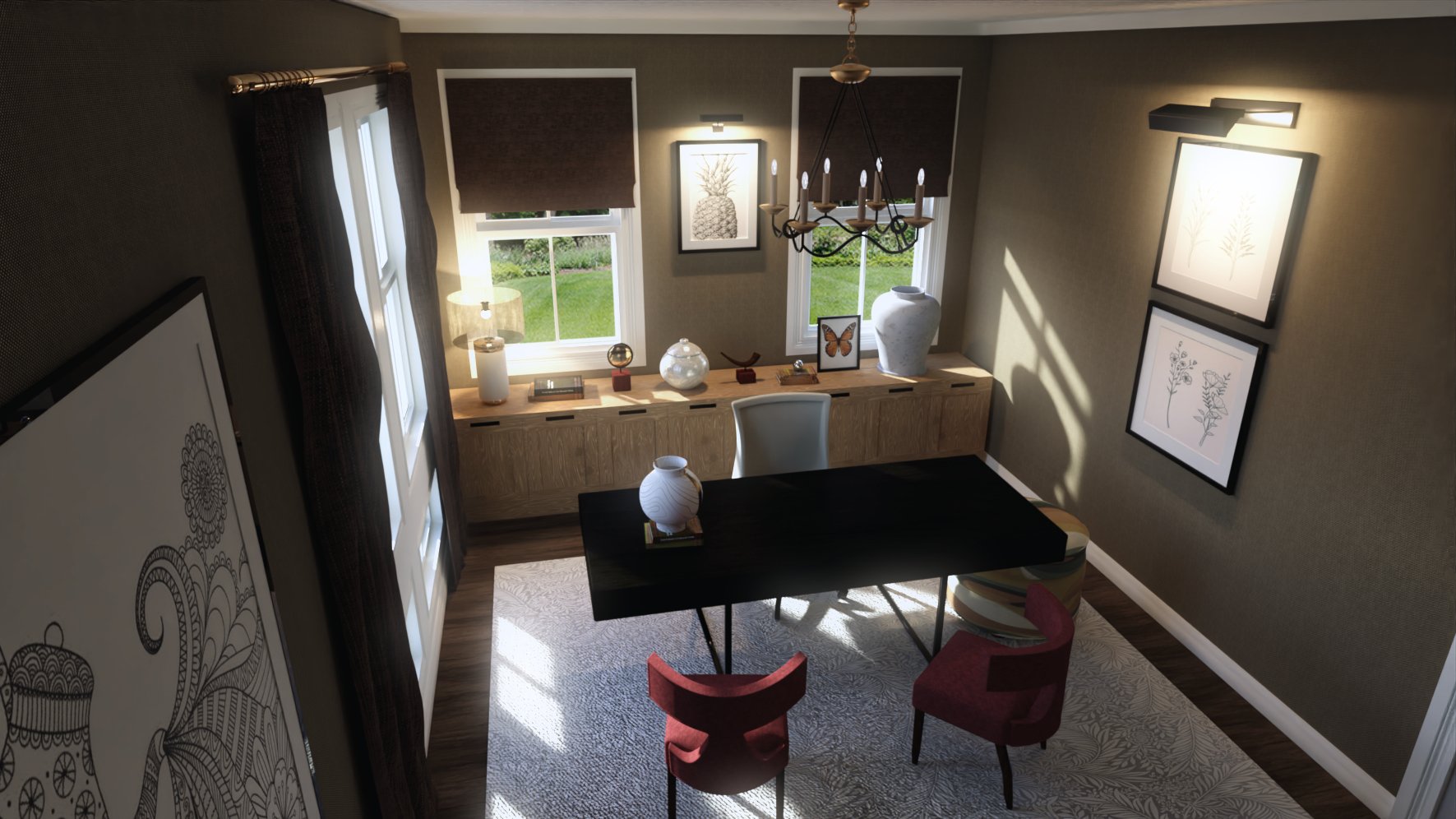 Elegant Home Office Elegant Home Office by: Digitallab3D, 3D Models by Daz 3D