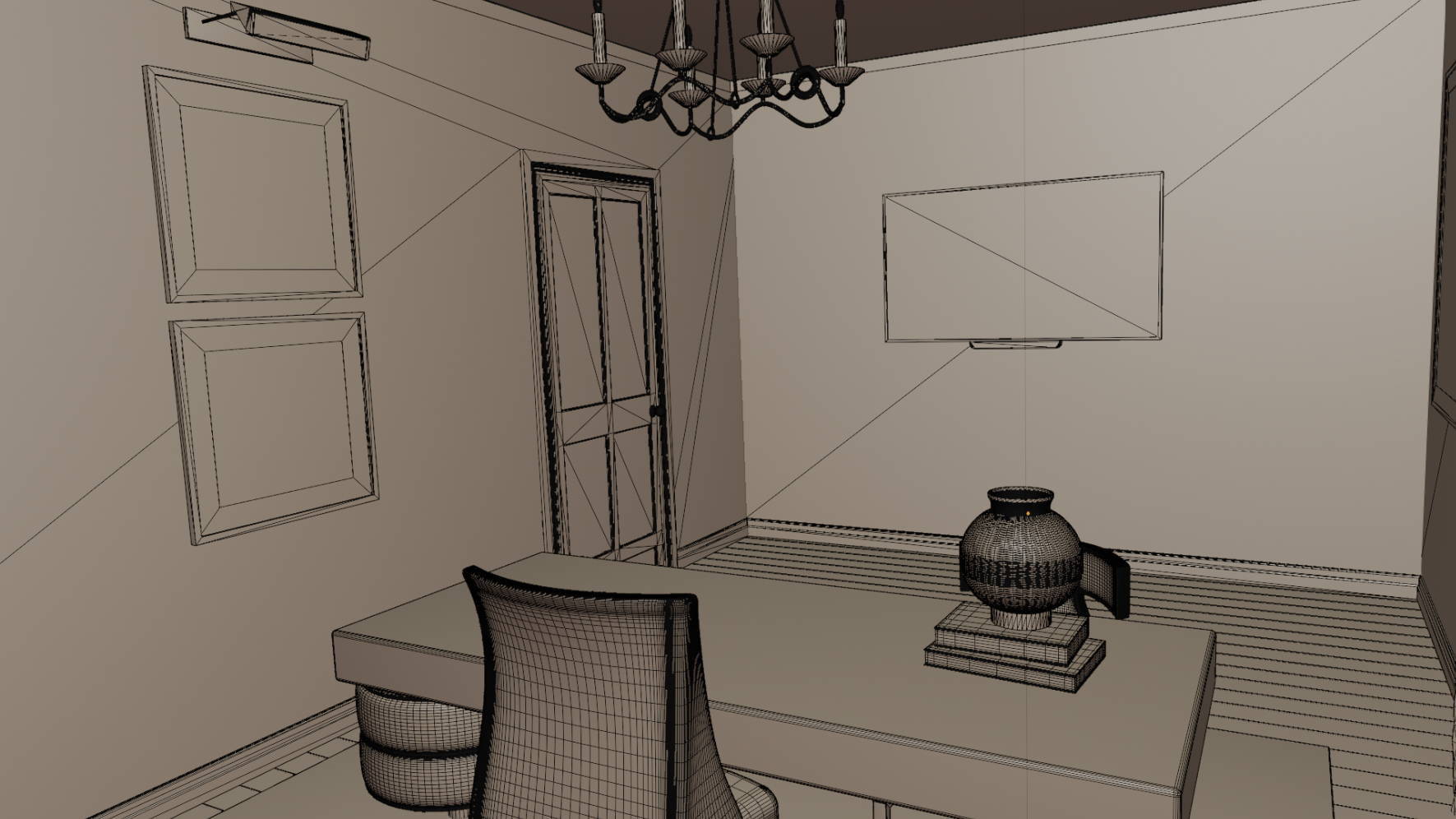 Elegant Home Office by: Digitallab3D, 3D Models by Daz 3D