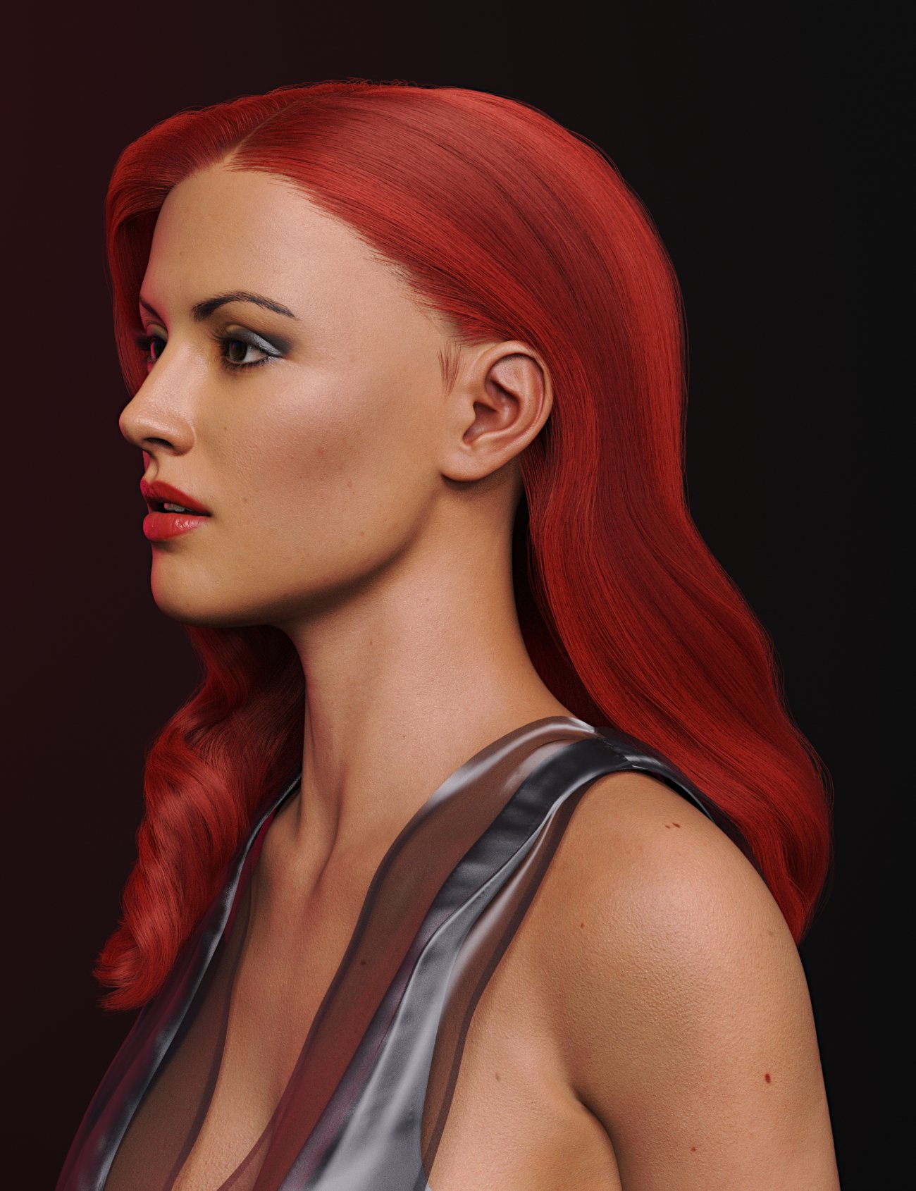 Old Hollywood Hair for Genesis 8 and 8.1 Female by: Toyen, 3D Models by Daz 3D