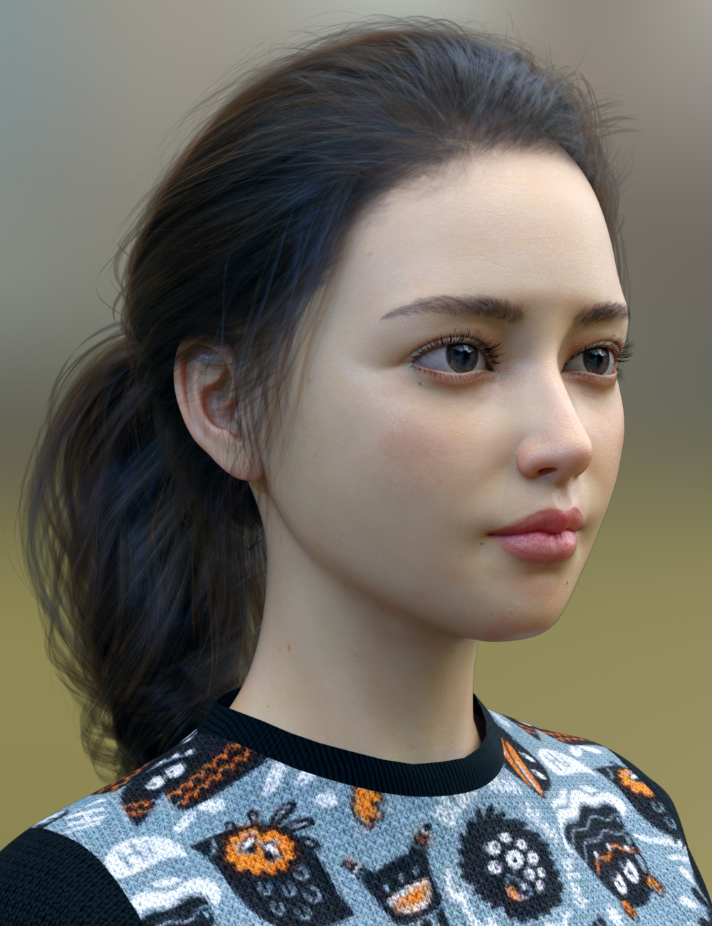 Vo Hai Yan HD for Genesis 8.1 Female by: VOOTW, 3D Models by Daz 3D