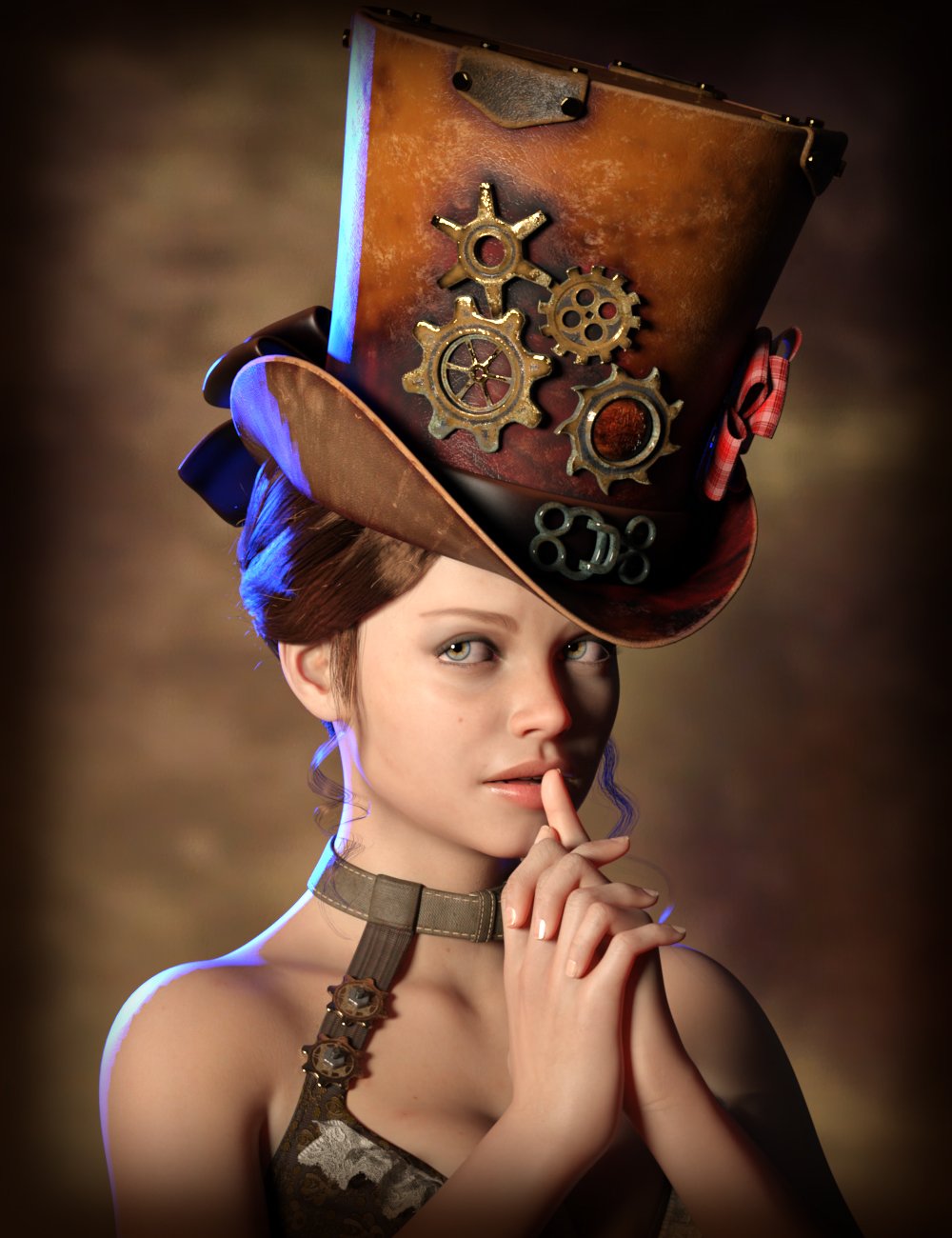 ND Steamy Hats For Genesis 8 Female by: Nathy, 3D Models by Daz 3D