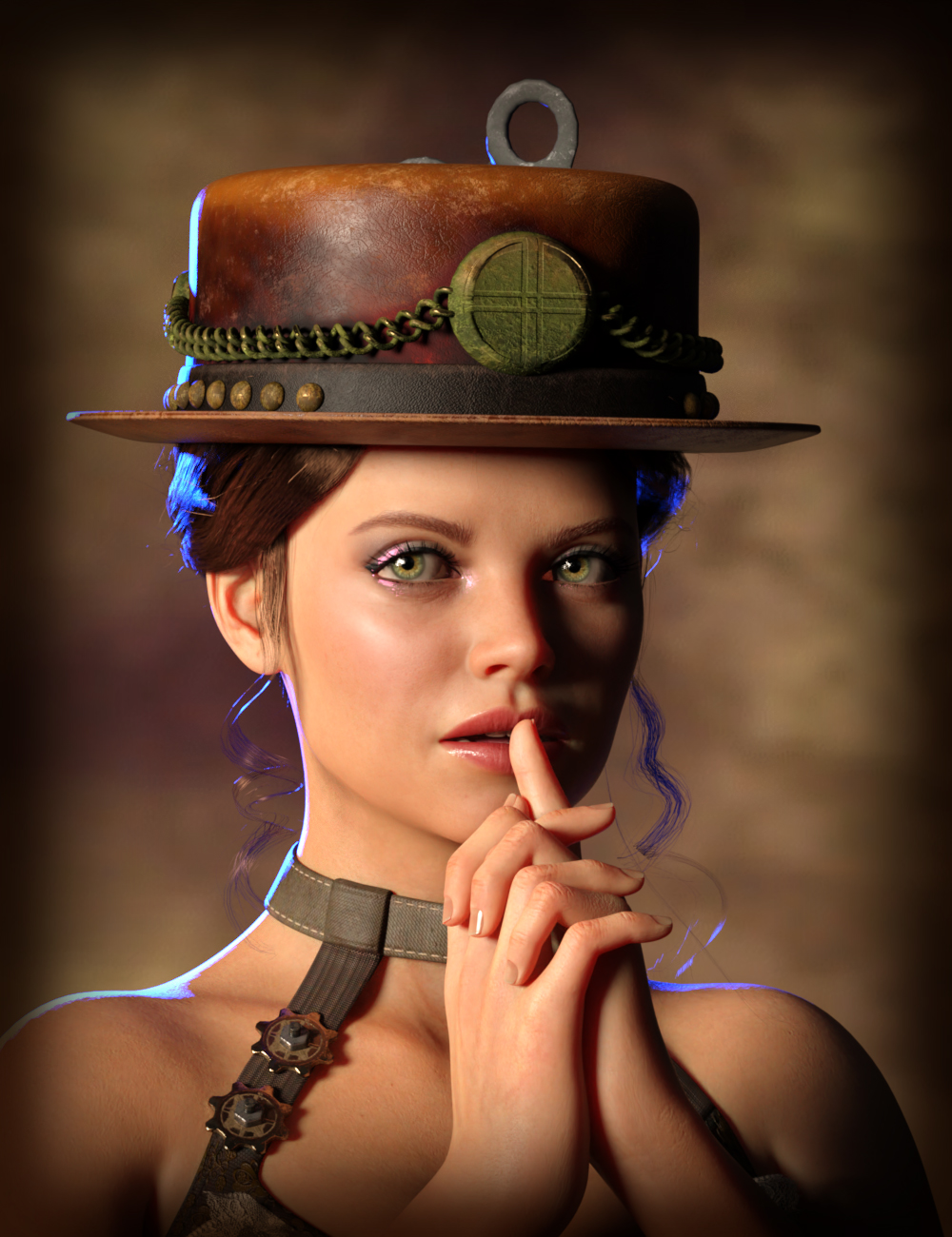 ND Steamy Hats For Genesis 8 Female ND Steamy Hats For Genesis 8 Female by: Nathy Design, 3D Models by Daz 3D