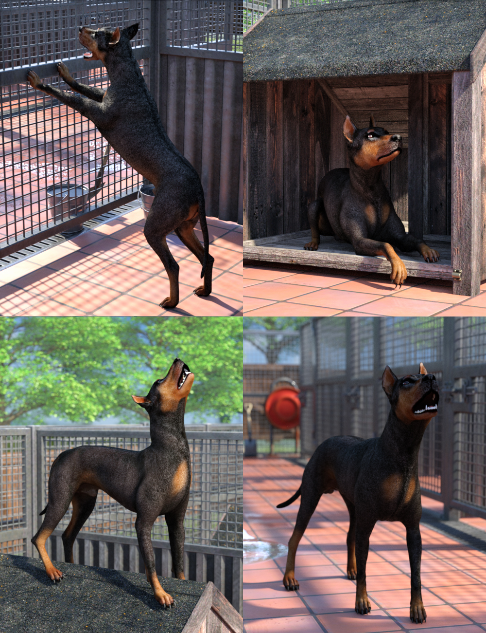 Dog Range by: Predatron, 3D Models by Daz 3D
