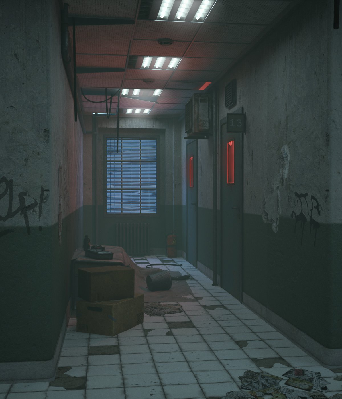 Old Hospital Old Hospital by: 3dLab, 3D Models by Daz 3D