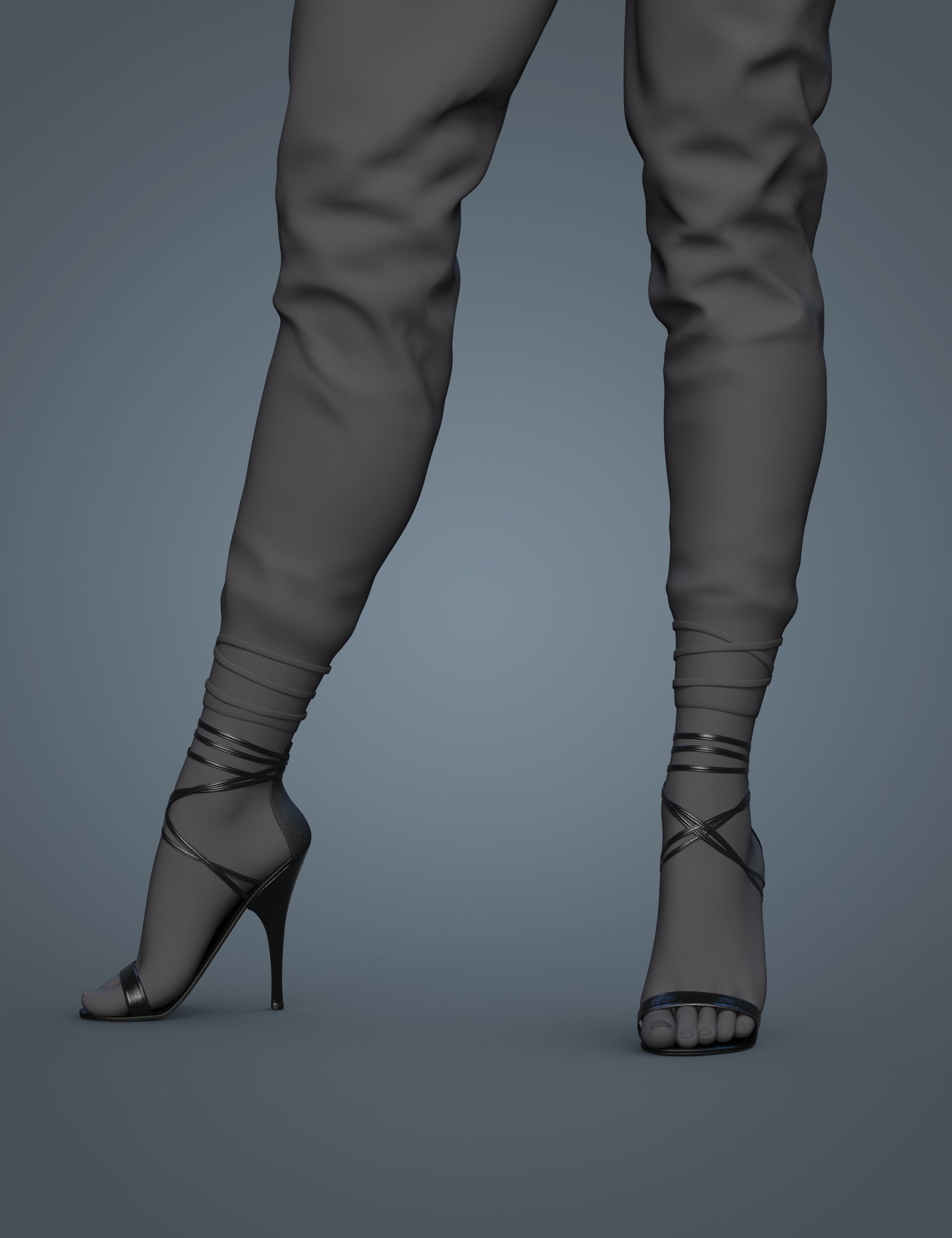 Trending Socials Shoes for Genesis 8 and 8.1 Females by: Nikisatez, 3D Models by Daz 3D