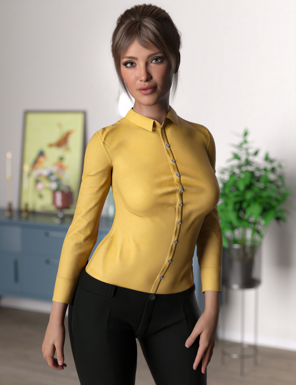 MDU dForce Blouse for Genesis 8 and 8.1 Females by: chungdan, 3D Models by Daz 3D