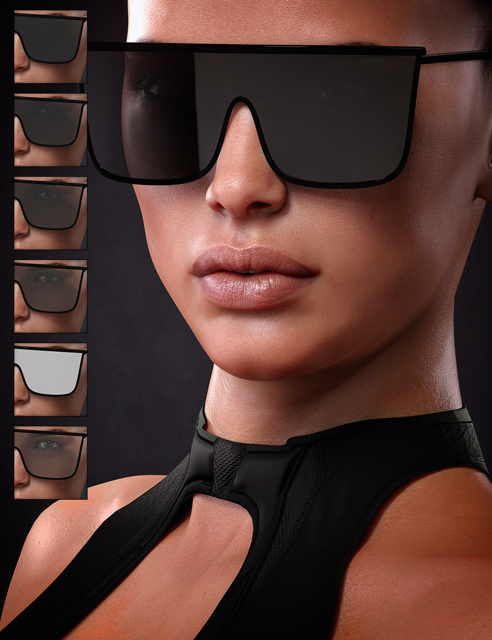 Sunglasses Set 4 for Genesis 8 and 8.1 Males and Females