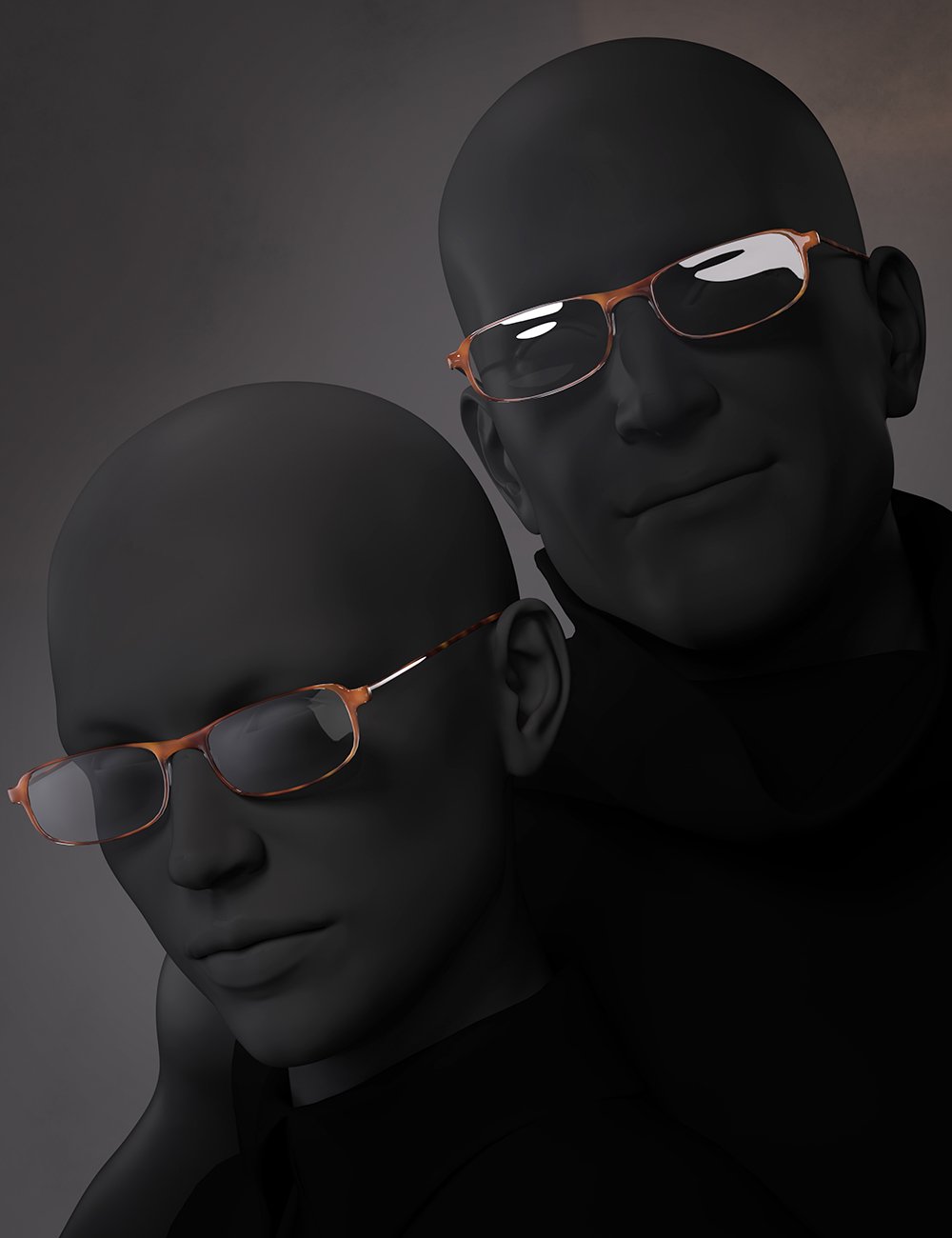 Glasses Set 2 for Genesis 8 and 8.1 by: Nikisatez, 3D Models by Daz 3D