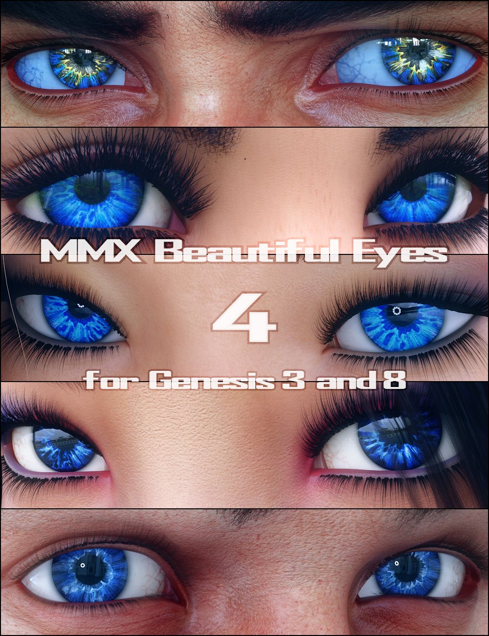 MMX Beautiful Eyes 4 for Genesis 3, 8, and 8.1 by: Mattymanx, 3D Models by Daz 3D