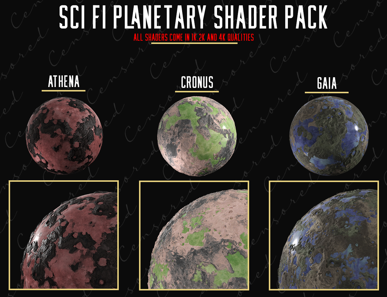 Sci-Fi Planetary Props and Shader Pack by: Censored, 3D Models by Daz 3D