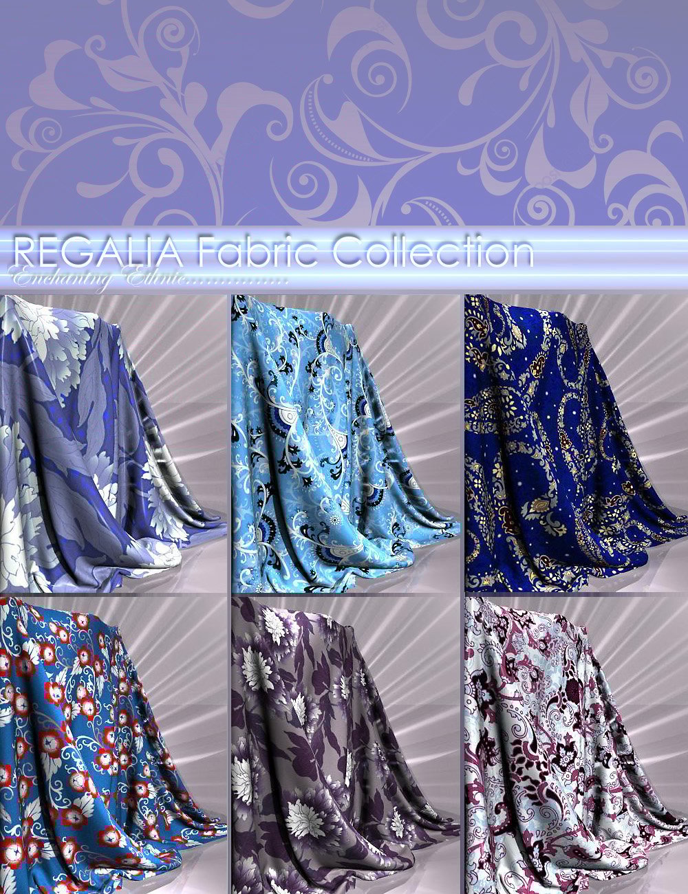 REGALIA Fabric Collection Daz 3D