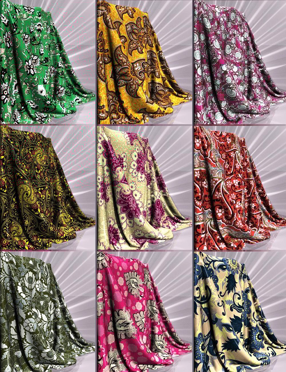 REGALIA Fabric Collection Daz 3D
