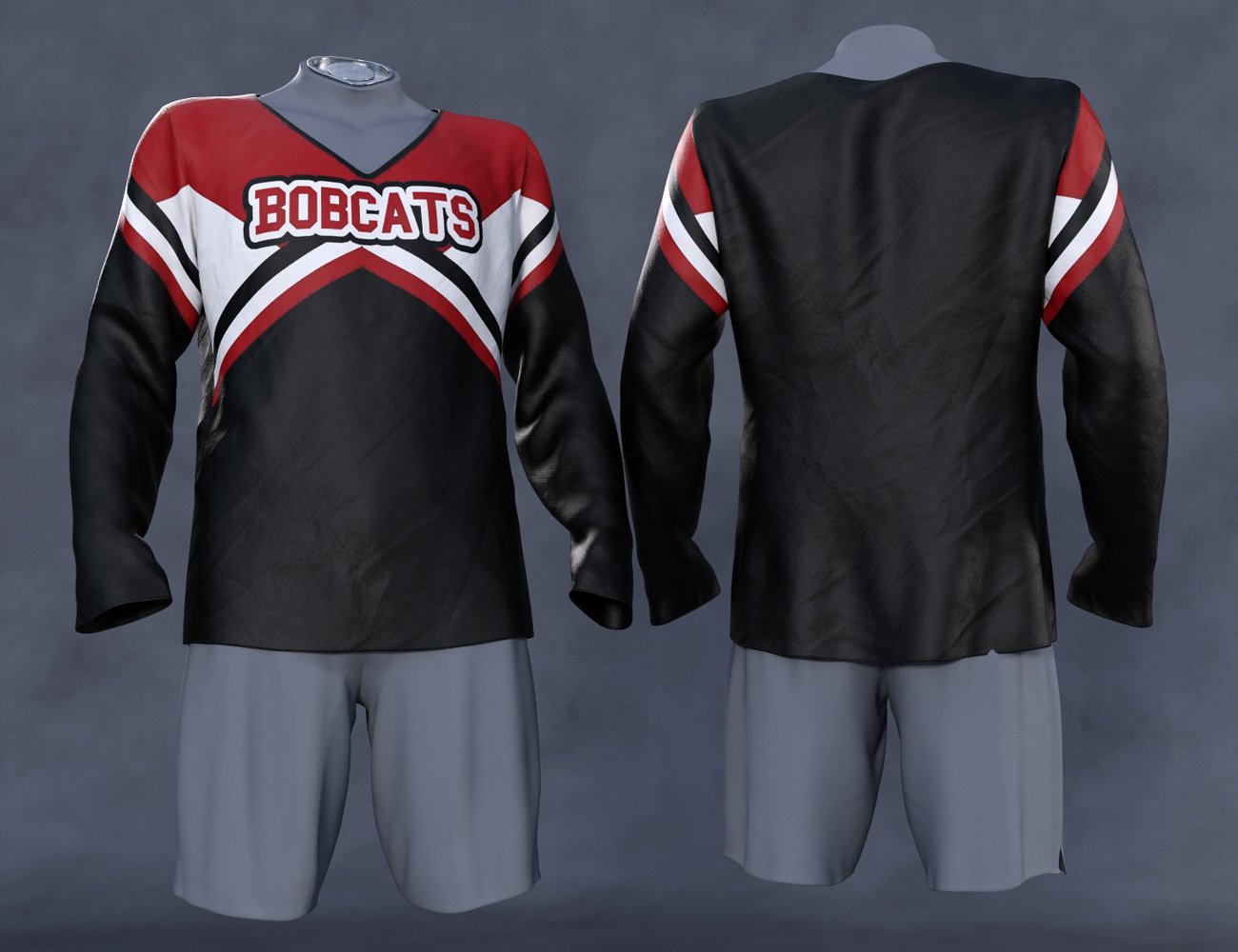 Cheerleading Squad Outfit dForce Long-Sleeve Shirt for Genesis 8 and 8.1 Males Cheerleading Squad Outfit dForce Long-Sleeve Shirt for Genesis 8 and 8.1 Males by: Barbara BrundonUmblefuglySade, 3D Models by Daz 3D