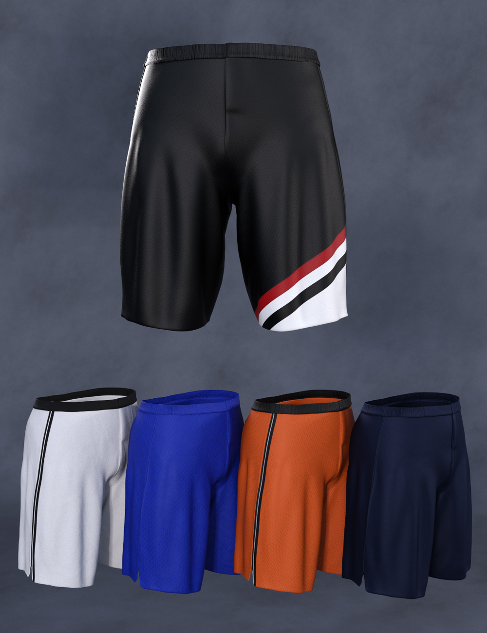 Cheerleading Squad Outfit dForce Shorts for Genesis 8 and 8.1 Males by: Barbara BrundonUmblefuglySade, 3D Models by Daz 3D