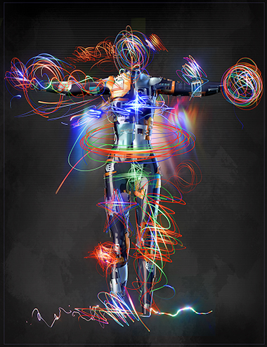 Ron's Light Painting by: deviney, 3D Models by Daz 3D