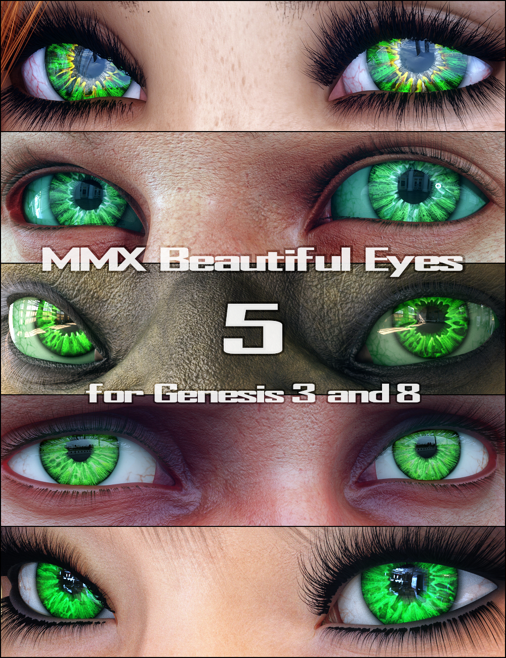 MMX Beautiful Eyes 5 for Genesis 3, 8, and 8.1 by: Mattymanx, 3D Models by Daz 3D