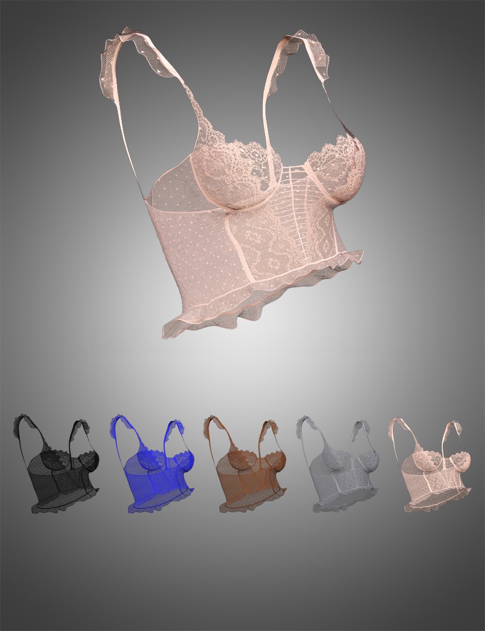 X-Fashion Dreams Mesh Lingerie Top for Genesis 8 Females by: xtrart-3d, 3D Models by Daz 3D