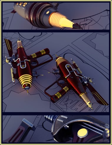 Retro Ray Guns Retro Ray Guns by: ForbiddenWhispersDavid Brinnen, 3D Models by Daz 3D