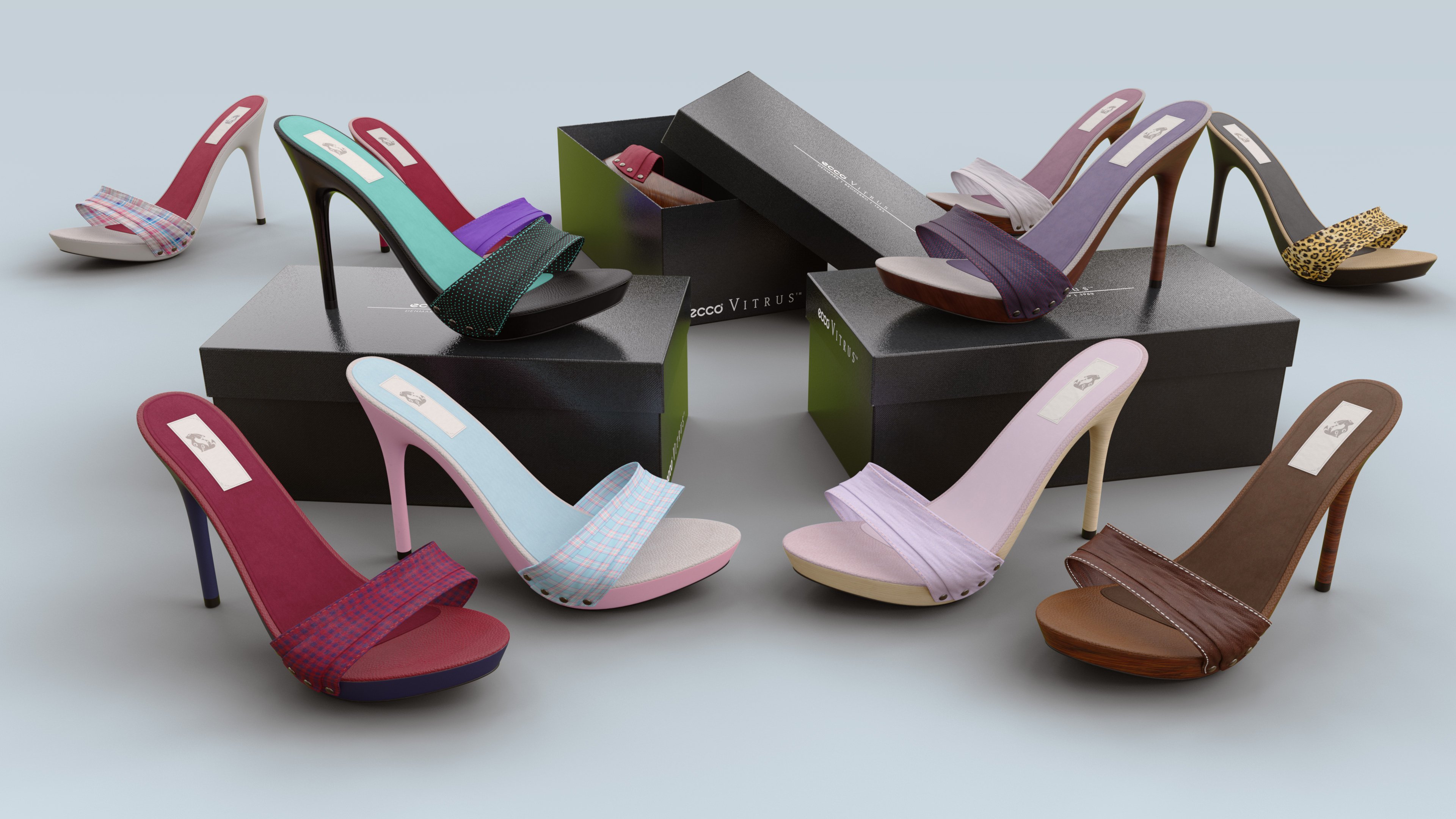 Keiko High Heel Mules for Genesis 3, 8, and 8.1 Females Keiko High Heel Mules for Genesis 3, 8, and 8.1 Females by: PrefoX, 3D Models by Daz 3D