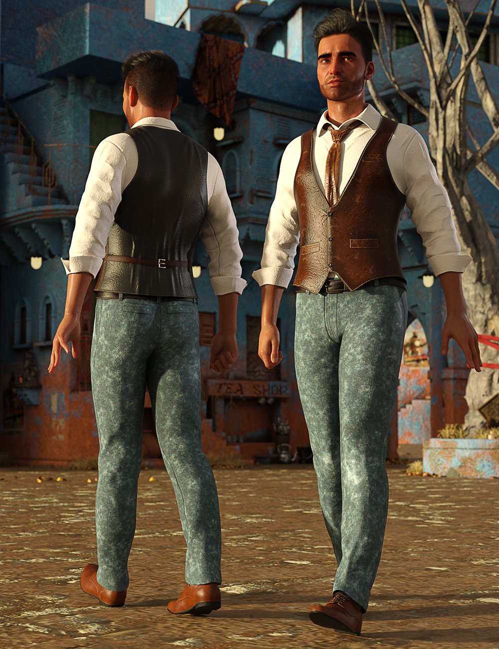 dForce Casual Vest Outfit for Genesis 8 Males dForce Casual Vest Outfit for Genesis 8 Males by: Meshitup, 3D Models by Daz 3D