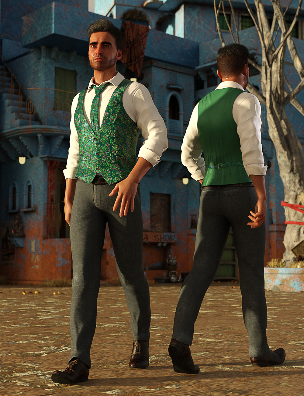 dForce Casual Vest Outfit for Genesis 8 Males dForce Casual Vest Outfit for Genesis 8 Males by: Meshitup, 3D Models by Daz 3D