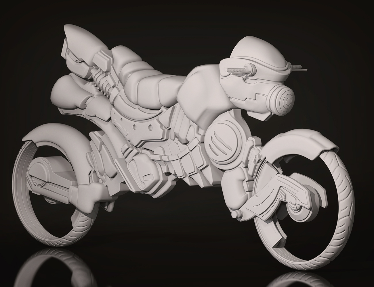 Afrofuturism Motorcycle by: Afro3D, 3D Models by Daz 3D