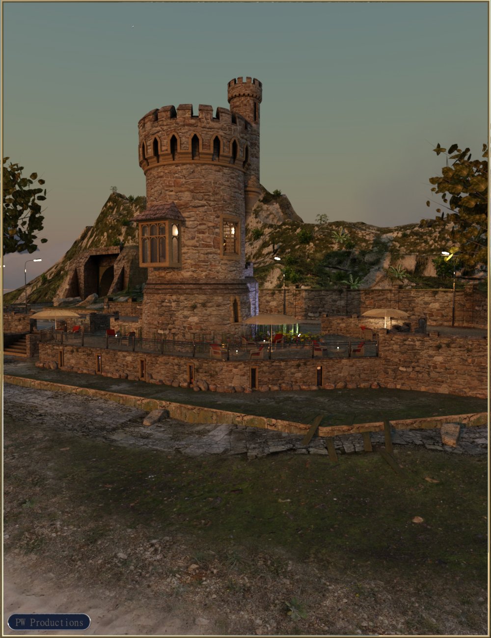 PW The Watch Tower by: PW Productions, 3D Models by Daz 3D