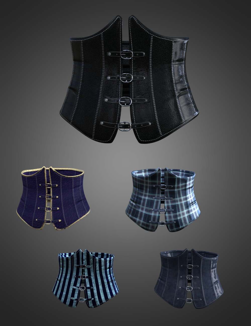 CB Luna Spell Outfit Corset for Genesis 8 and 8.1 Females by: CynderBlue, 3D Models by Daz 3D