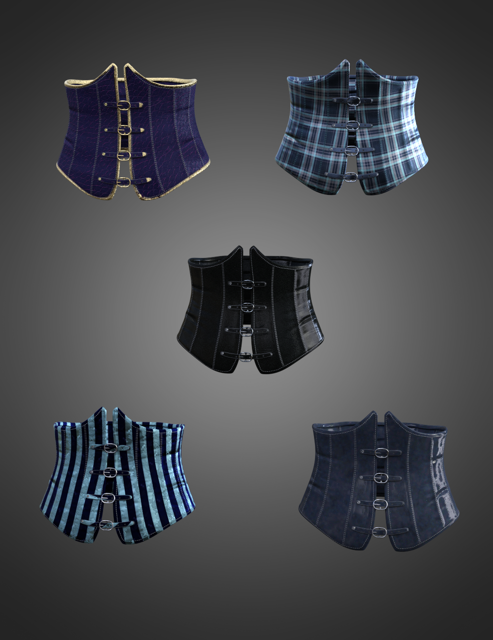 CB Luna Spell Outfit Corset for Genesis 8 and 8.1 Females by: CynderBlue, 3D Models by Daz 3D