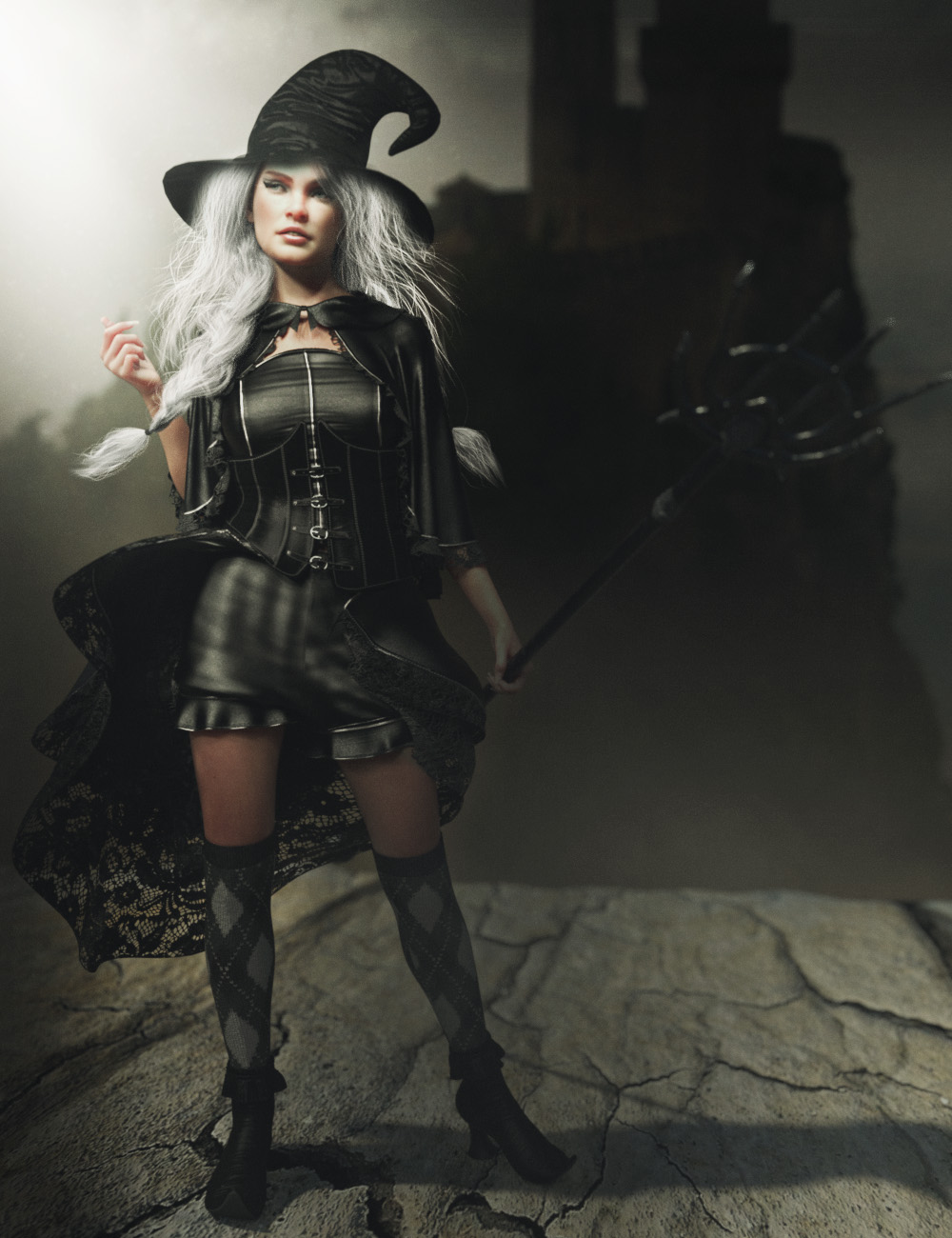 CB Luna Spell Outfit Tights for Genesis 8 and 8.1 Females