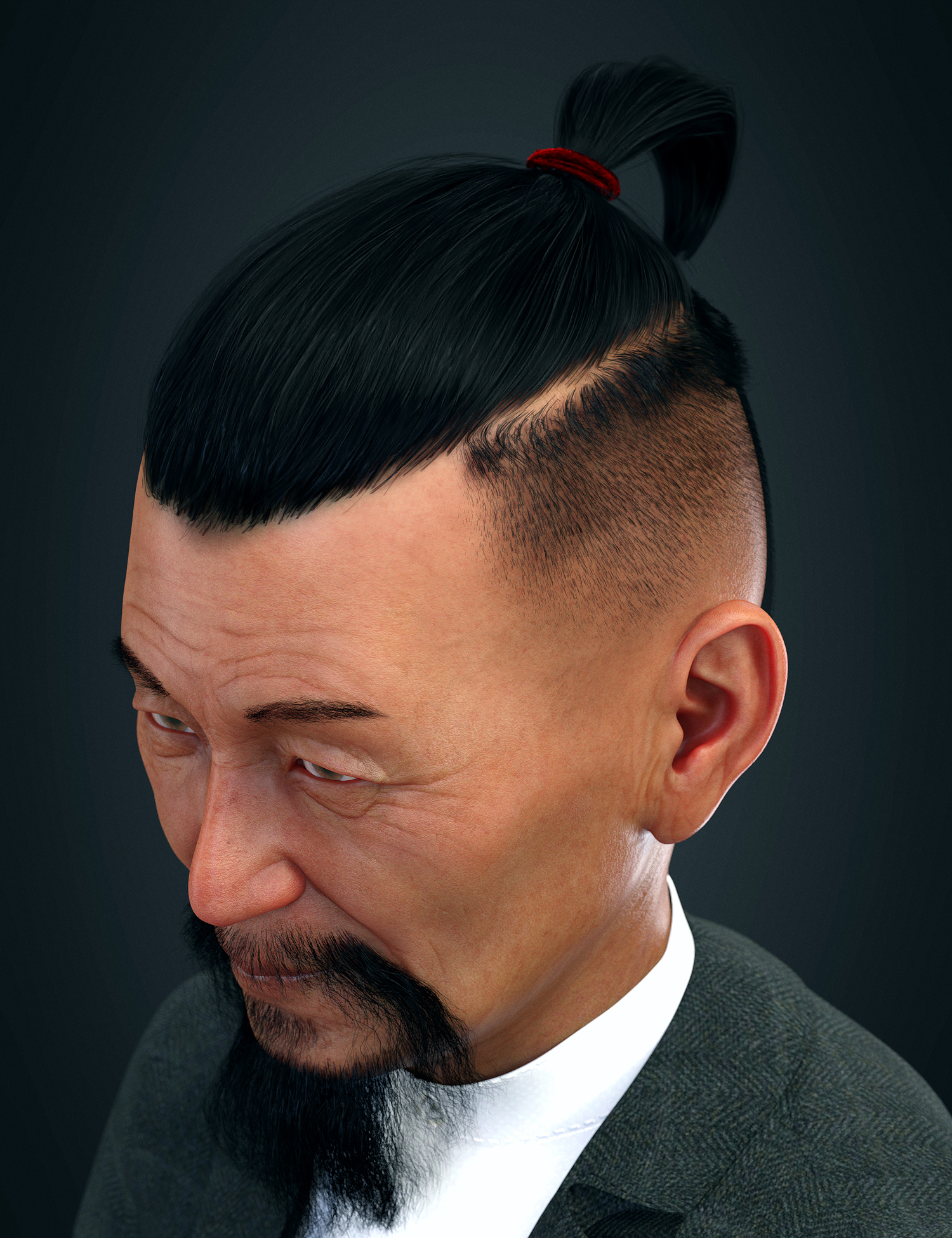 Rudolf Top Ponytail Hair for Genesis 8 and 8.1 Males