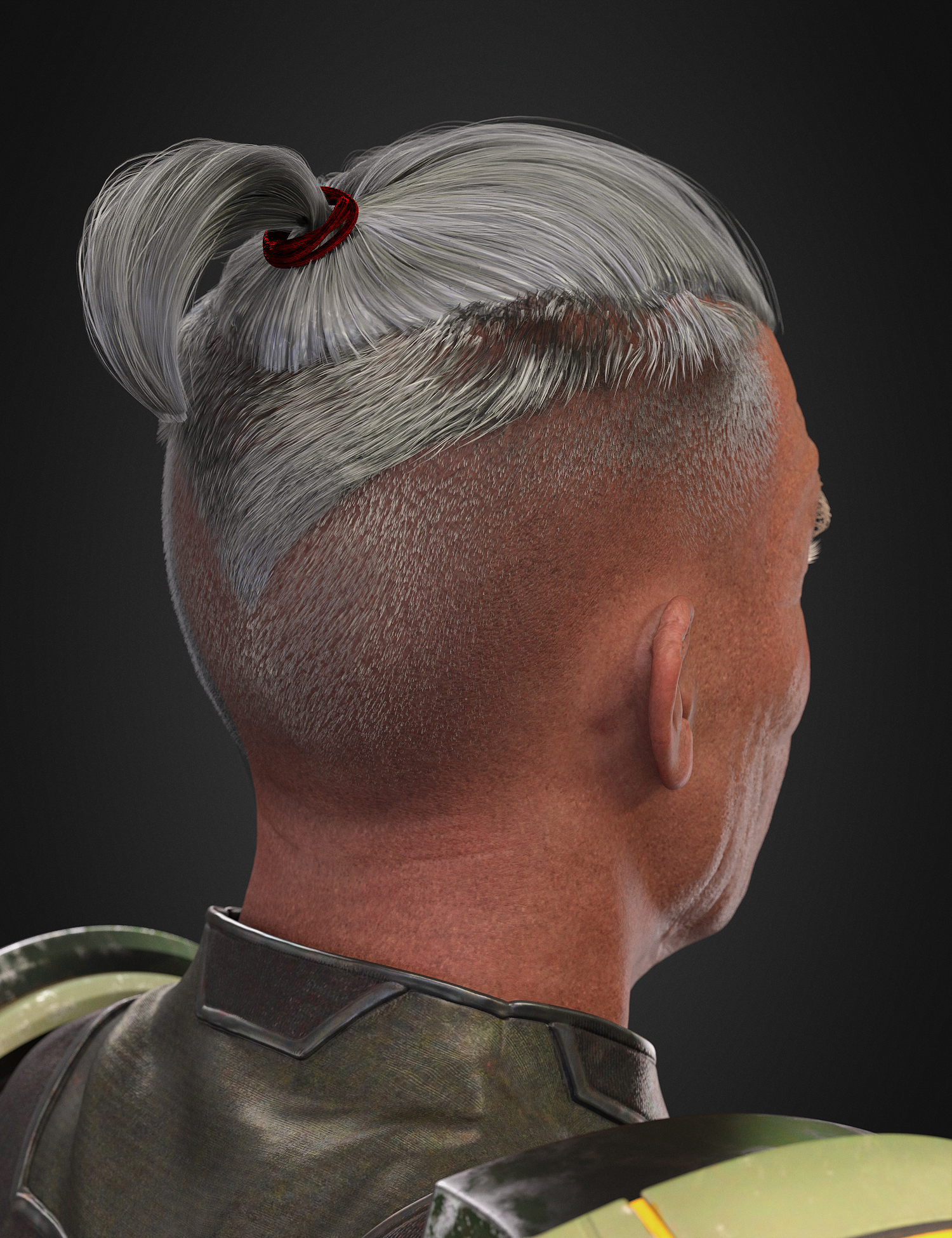 Rudolf Top Ponytail Hair for Genesis 8 and 8.1 Males by: Neftis3D, 3D Models by Daz 3D