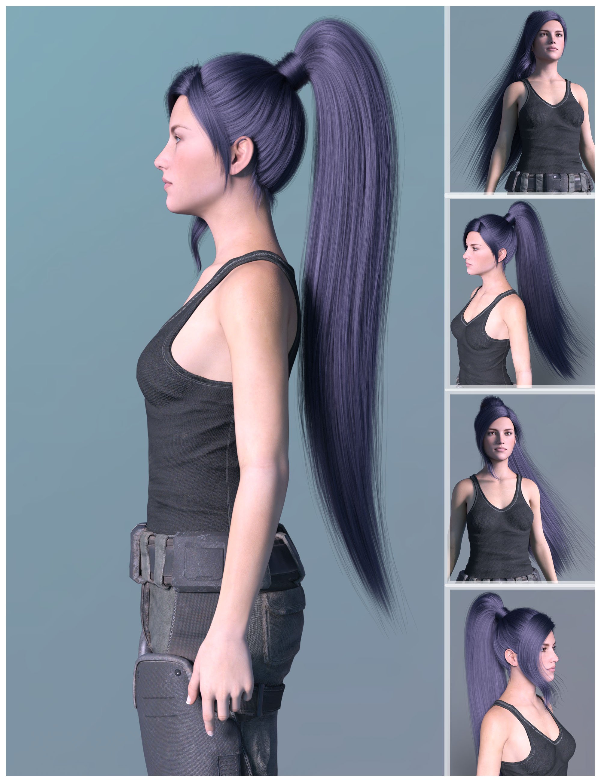 Barbara Hair for Genesis 8 and 8.1 Females Barbara Hair for Genesis 8 and 8.1 Females by: BirthStone, 3D Models by Daz 3D