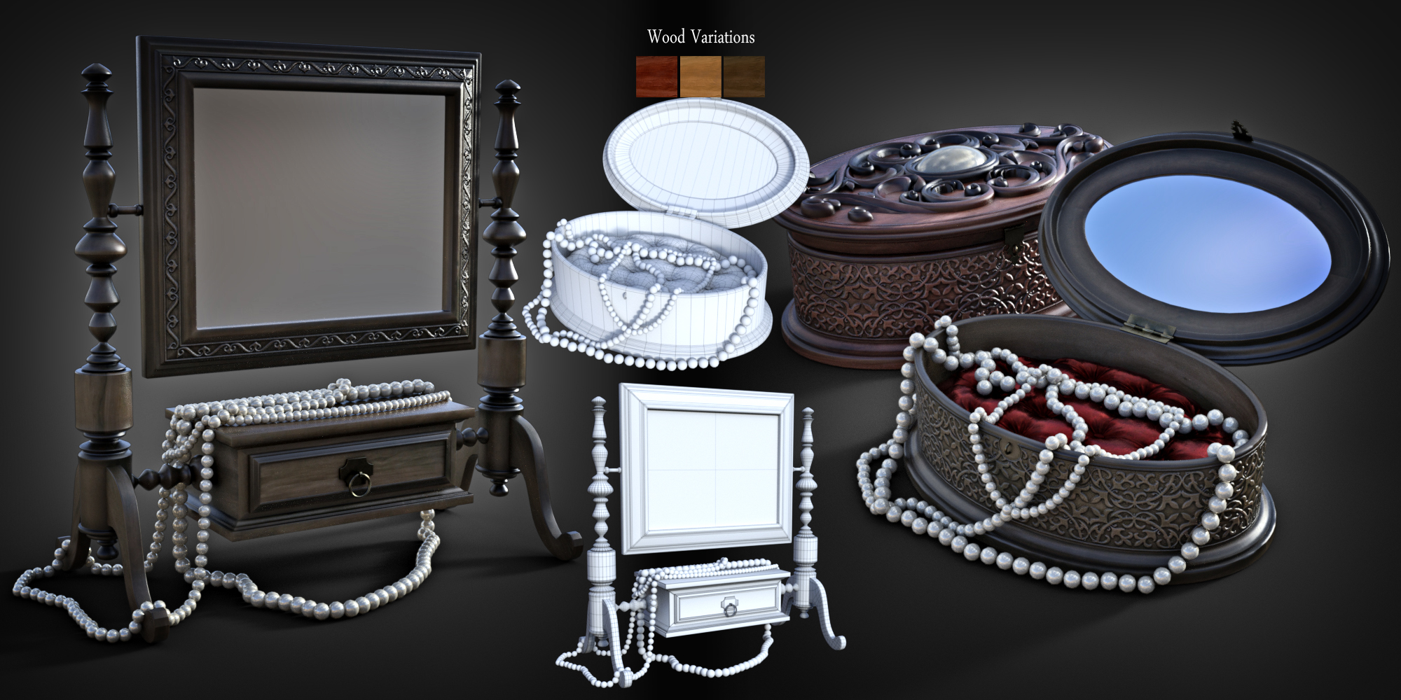 B.E.T.T.Y. Classic Jewelry Boxes by: B.E.T.T.Y, 3D Models by Daz 3D