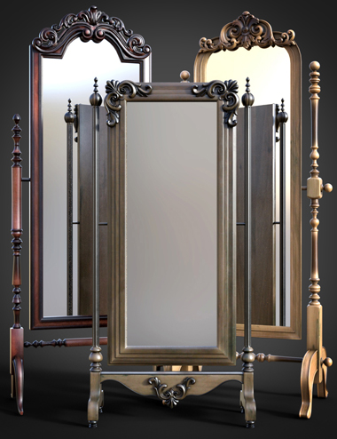 B.E.T.T.Y. Classic Cheval Mirrors B.E.T.T.Y. Classic Cheval Mirrors by: B.E.T.T.Y, 3D Models by Daz 3D