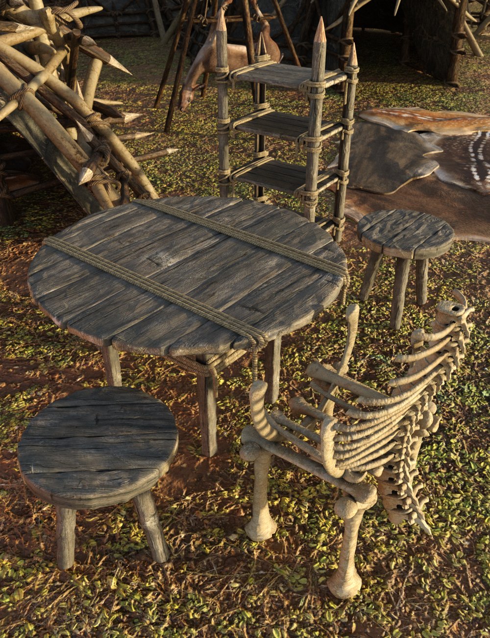 Orc Furniture Orc Furniture by: Merlin Studios, 3D Models by Daz 3D