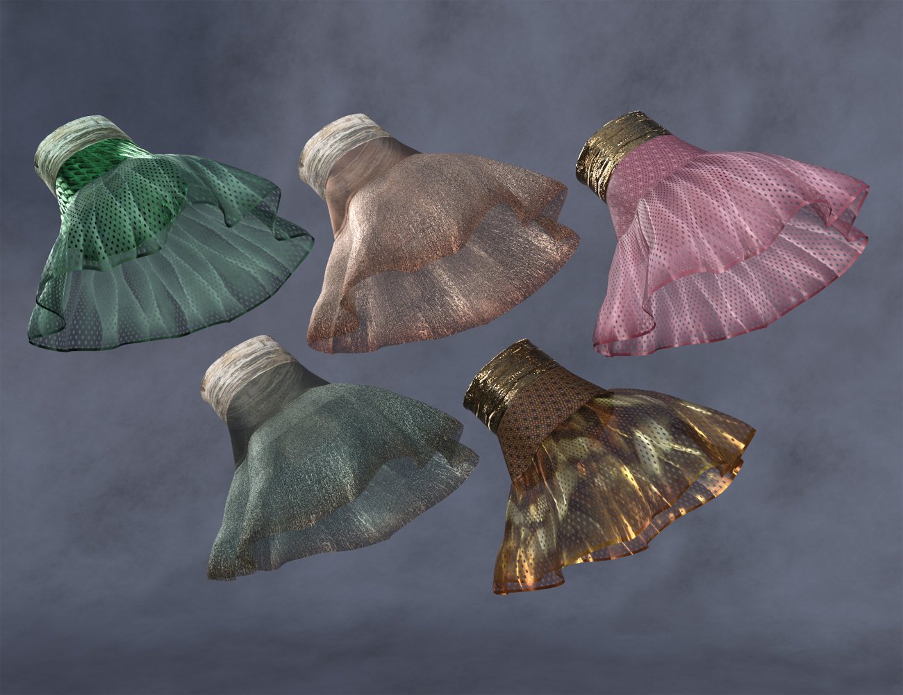 Copperwhirl dForce Gloves for Genesis 8 and 8.1 Females by: Mada, 3D Models by Daz 3D