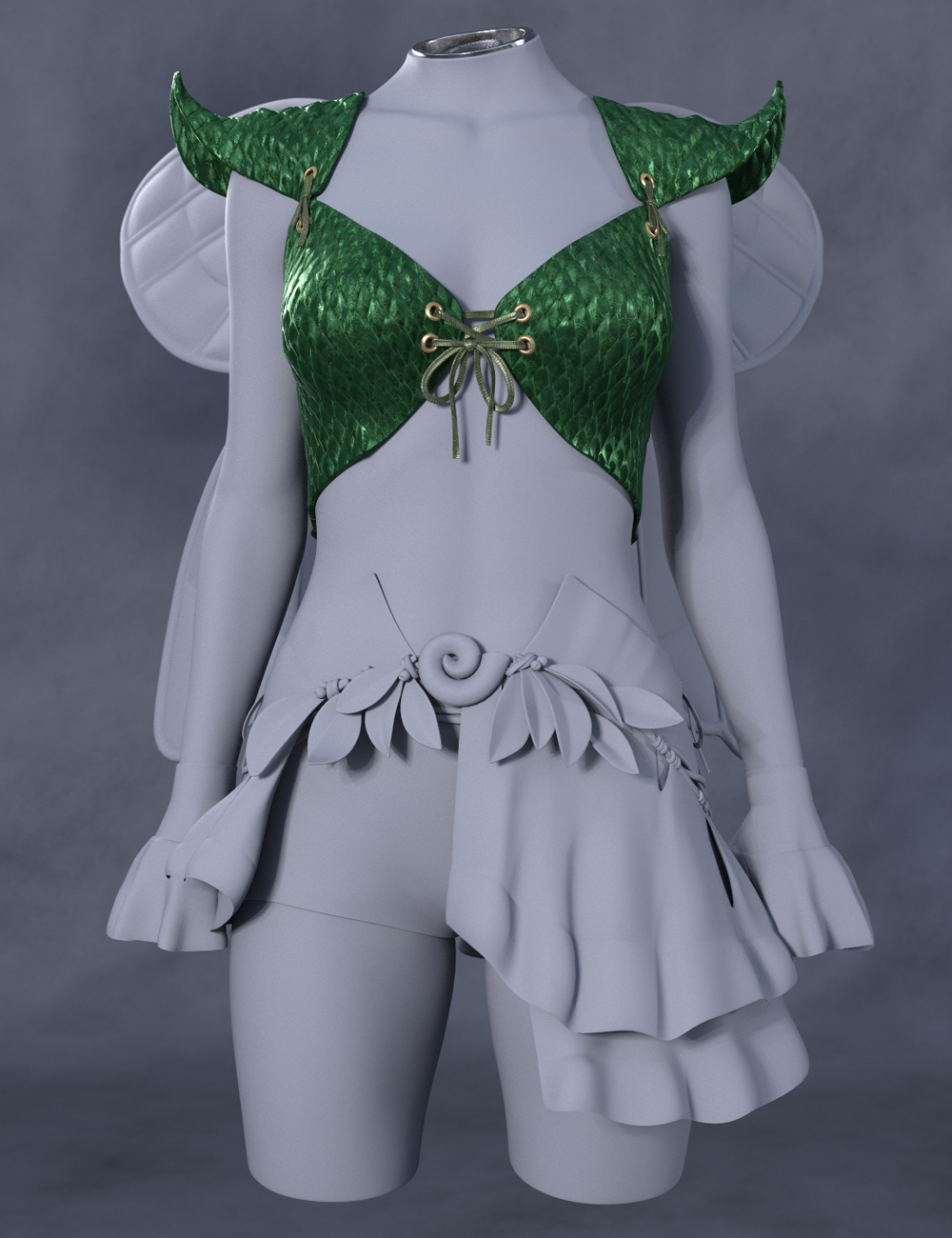 Copperwhirl Top for Genesis 8 and 8.1 Females