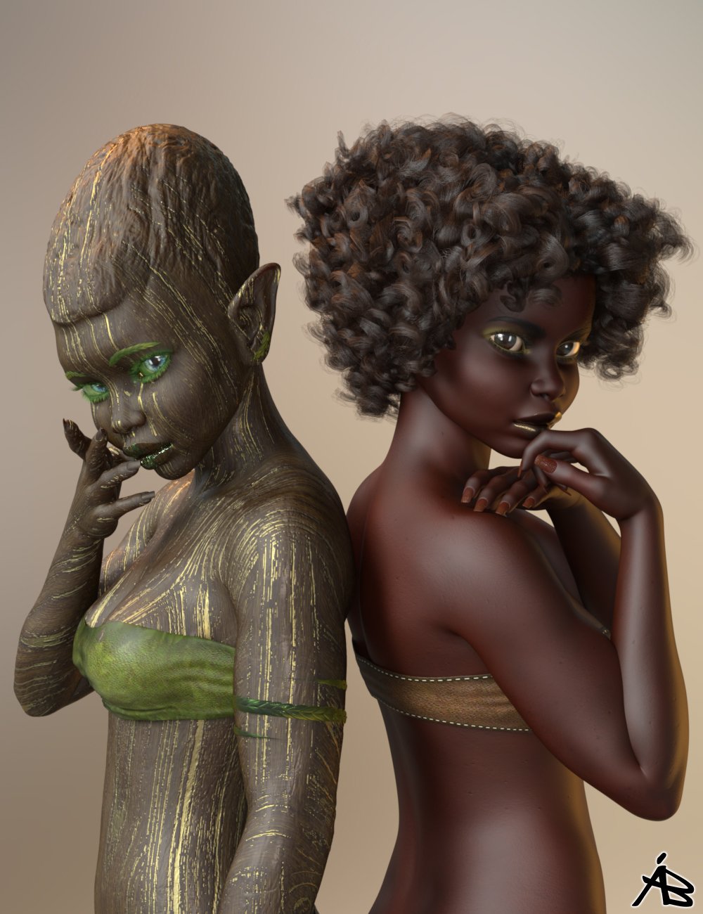 AB Aziza HD for Genesis 8.1 Female by: AuraBianca, 3D Models by Daz 3D