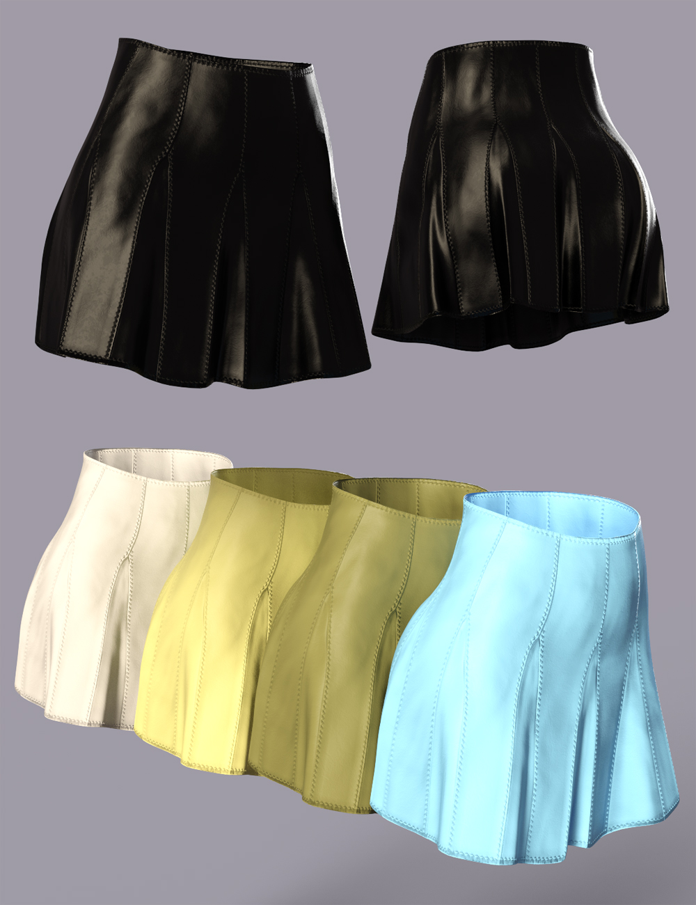 Casual Fashion Outfit Vol 2 dForce Skirt for Genesis 8 and 8.1 Females by: fjaa3d, 3D Models by Daz 3D
