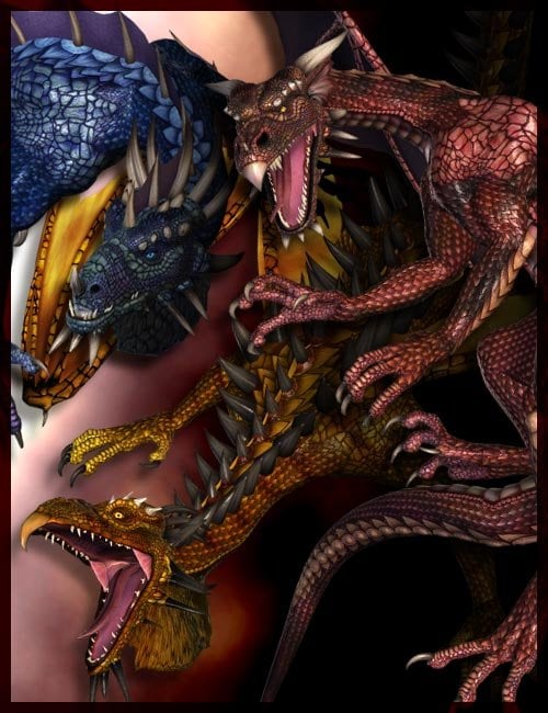 Millennium Dragon Textures by: , 3D Models by Daz 3D