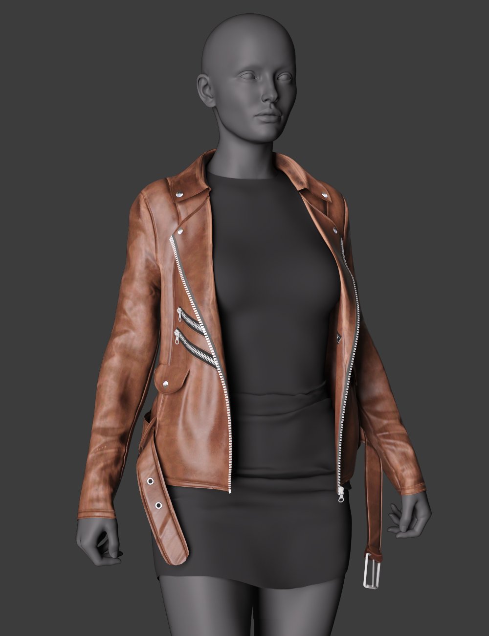 Casual Style Outfit dForce Jacket for Genesis 8 and 8.1 Females by: fefecoolyellow, 3D Models by Daz 3D