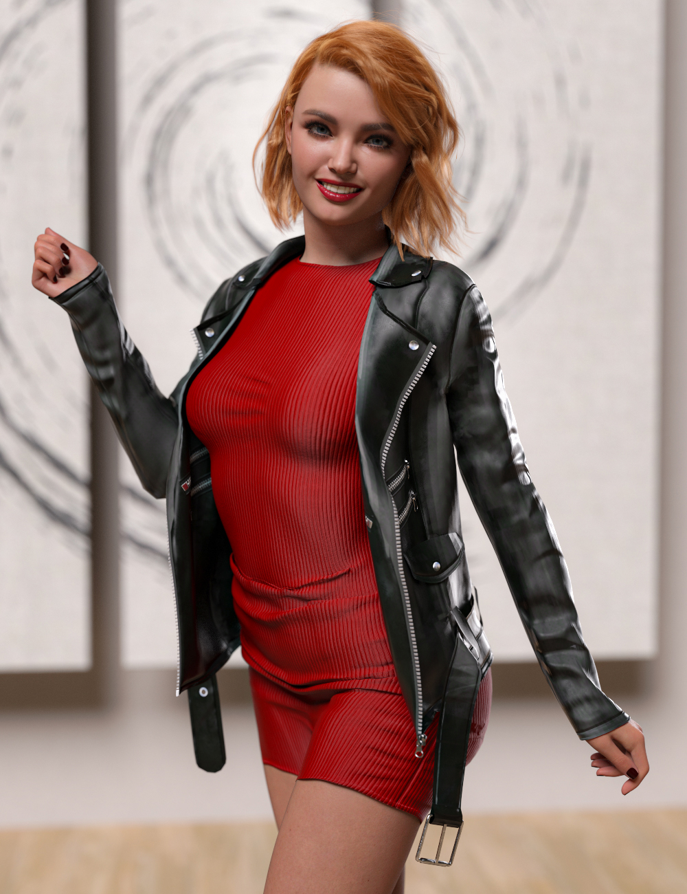 Casual Style Outfit dForce Jacket for Genesis 8 and 8.1 Females