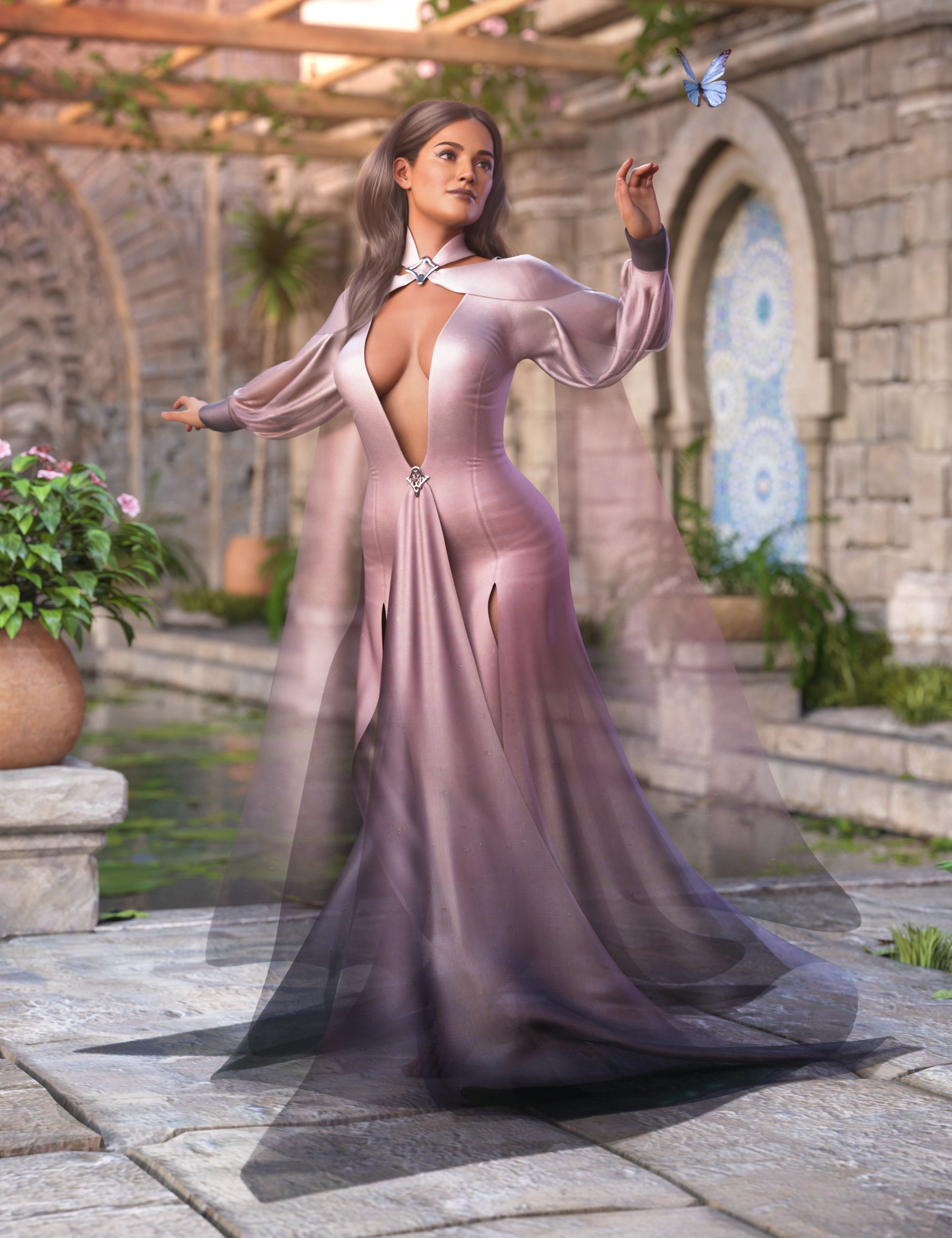 dForce CB Apollonia Clothing Set for Genesis 8 and 8.1 Females