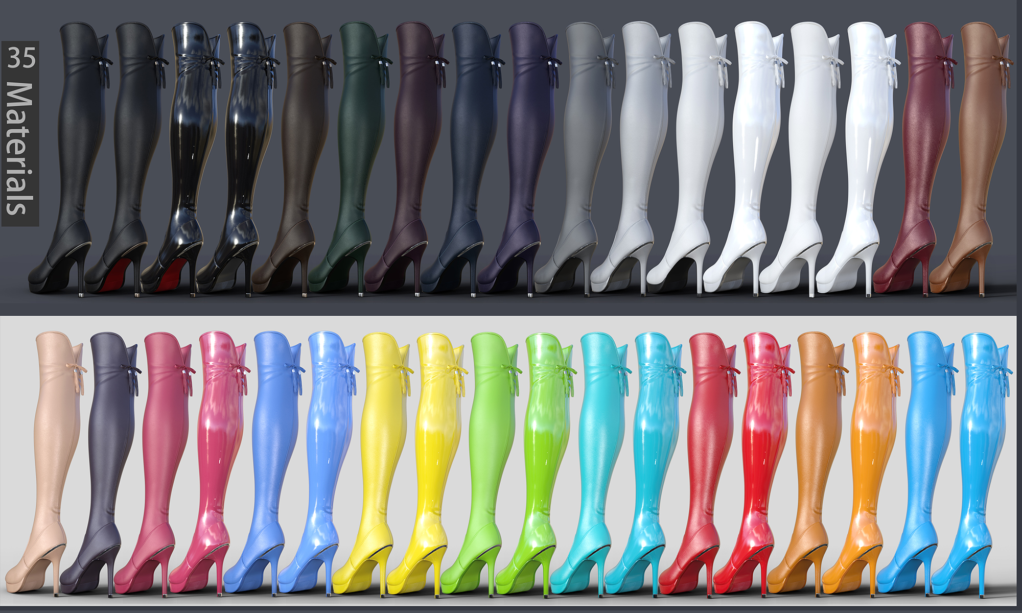 SU High Heel Boots for Genesis 8 and 8.1 Females SU High Heel Boots for Genesis 8 and 8.1 Females by: Sue Yee, 3D Models by Daz 3D